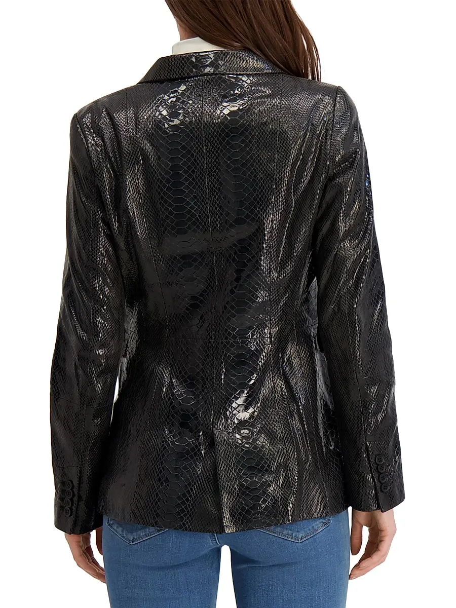 Gorski Women's Metis Suede Single Breasted Blazer | Thumbnail 4 Gorski Women's Metis Suede Single Breasted Blazer | Thumbnail 4