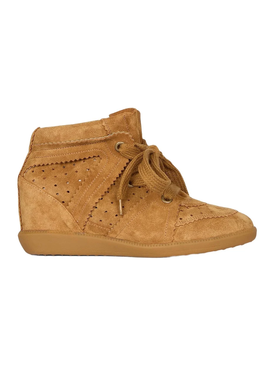 Isabel Marant Women's Bobby Suede High-Top Sneakers