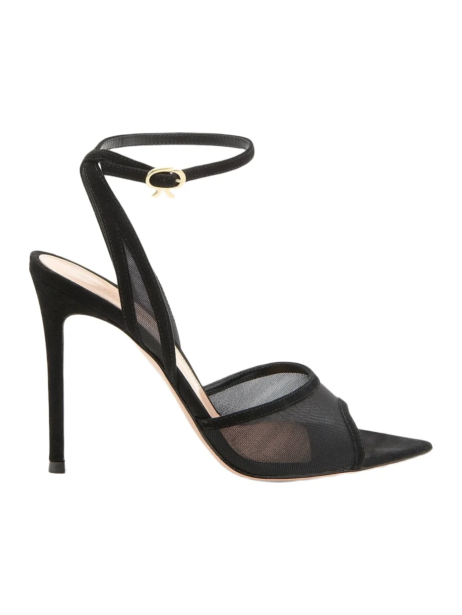 Women's 105MM Organza Suede Sandals Women's 105MM Organza Suede Sandals