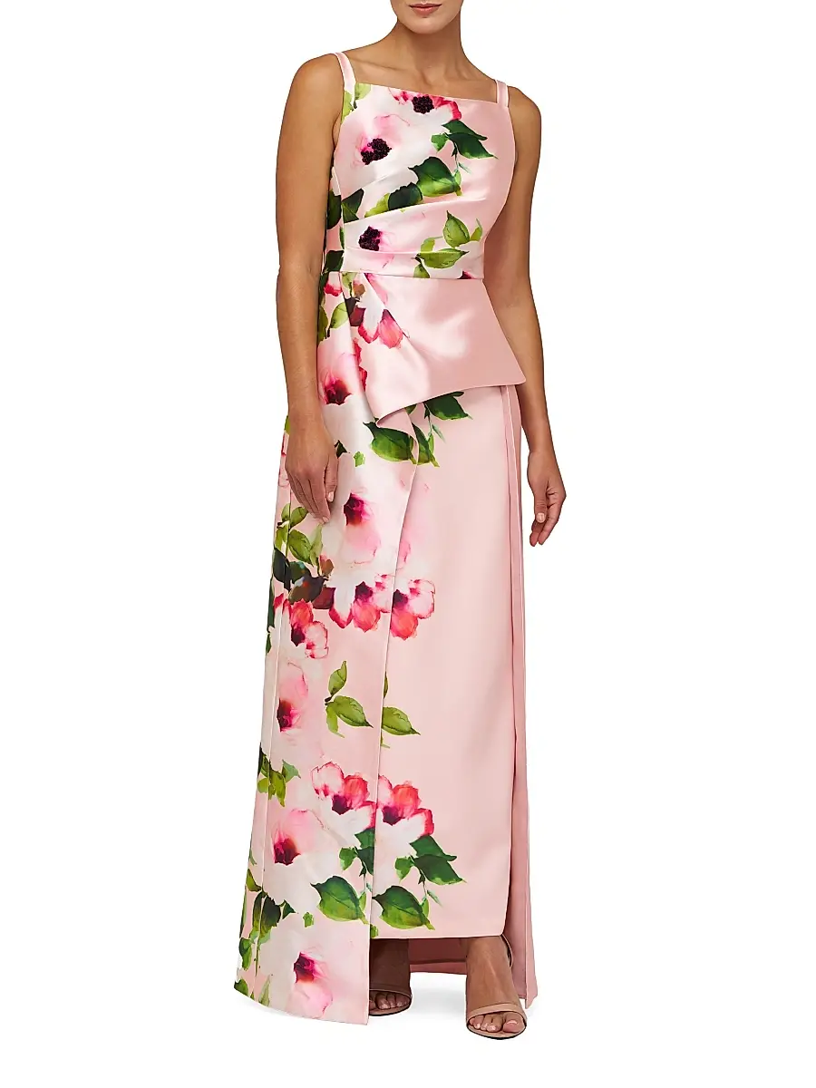 Kay Unger Women's Barbara Walk Thru Gown - Misty Rose | Image 1 Kay Unger Women's Barbara Walk Thru Gown - Misty Rose | Image 1