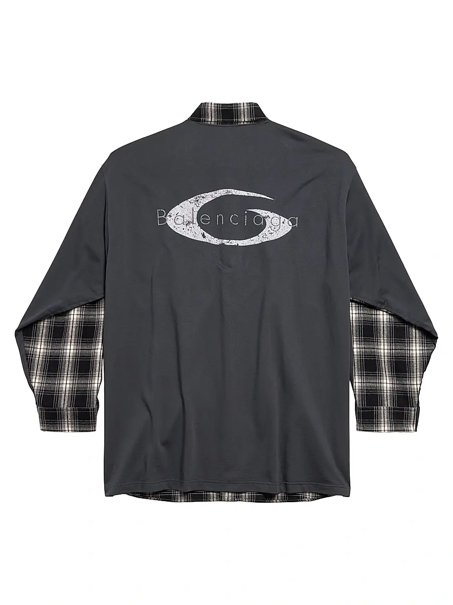 Balenciaga Men's Hybrid Overshirt | Thumbnail 2