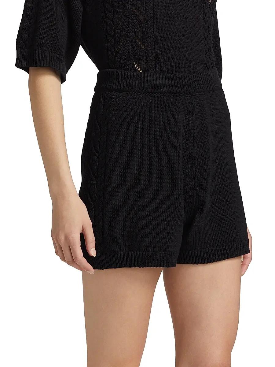 Loulou de Saison Women's Andel Knitted Shorts | Thumbnail 4 Loulou de Saison Women's Andel Knitted Shorts | Thumbnail 4