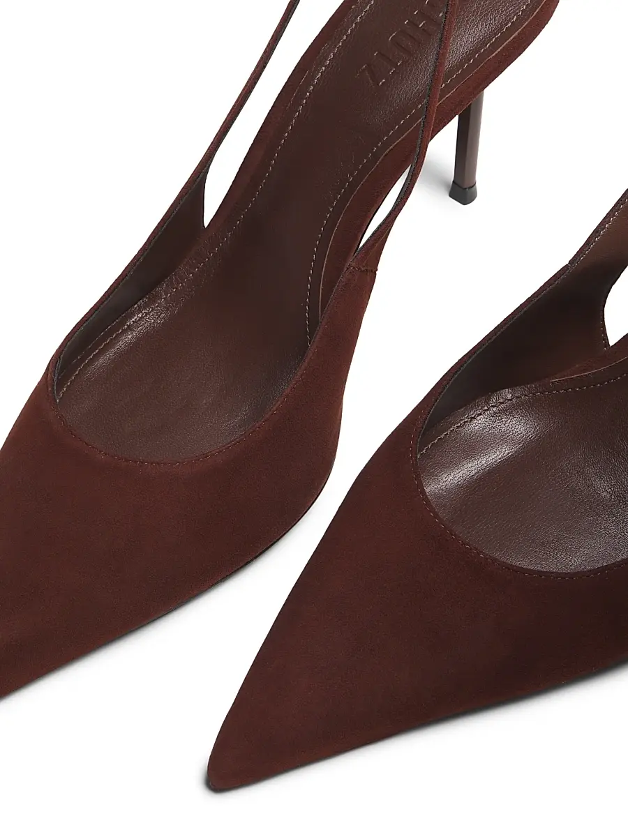 Schutz Women's Alicia Sling 90MM Suede Slingback Pumps | Thumbnail 2 Schutz Women's Alicia Sling 90MM Suede Slingback Pumps | Thumbnail 2