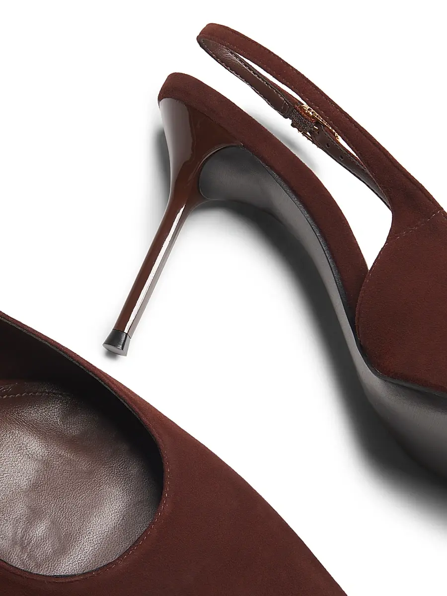 Schutz Women's Alicia Sling 90MM Suede Slingback Pumps | Thumbnail 5 Schutz Women's Alicia Sling 90MM Suede Slingback Pumps | Thumbnail 5