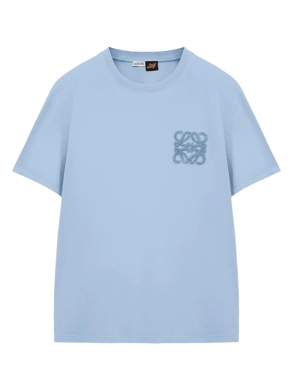 Loewe Men's x Paula's Ibiza Flocked Logo Relaxed T-Shirt