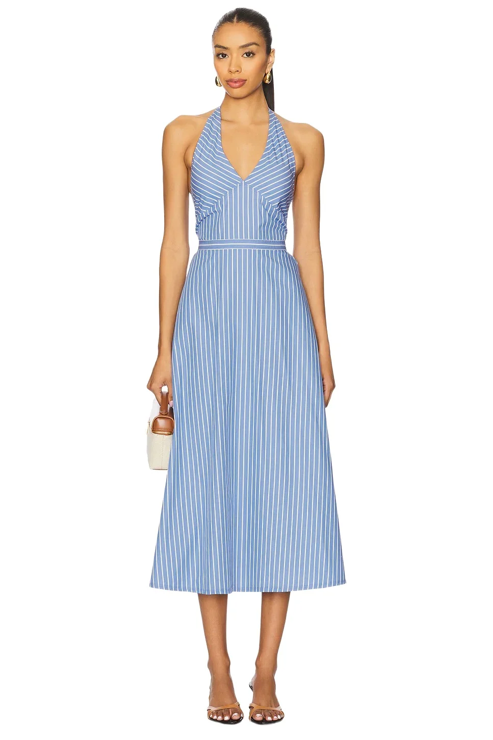 Central Park West Kira Halter Shirt Dress