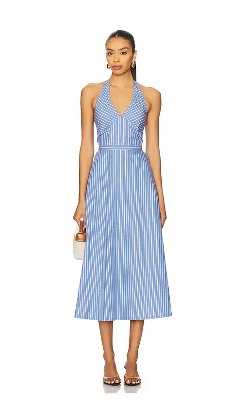 Central Park West Kira Halter Shirt Dress