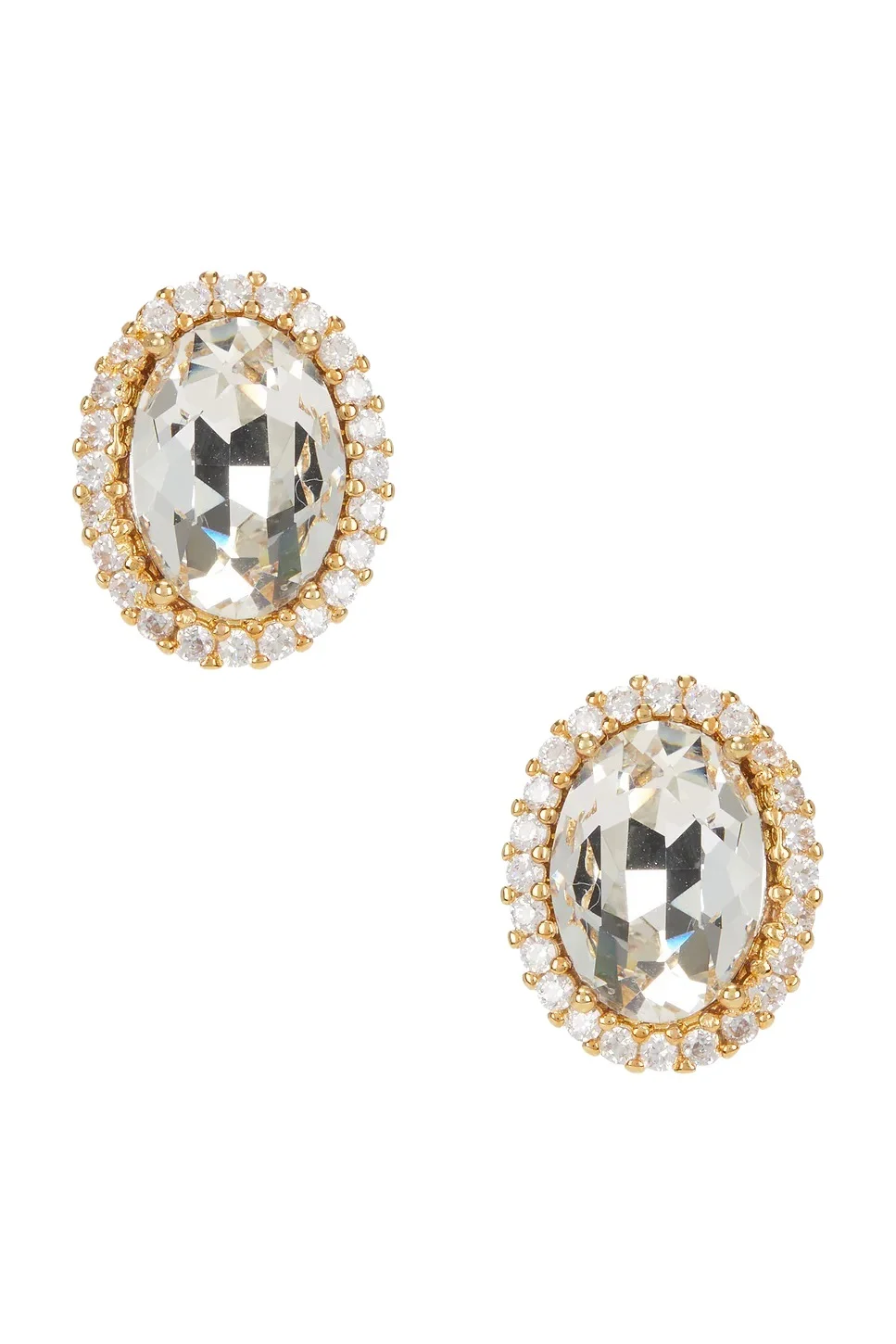 Omega Clasp Oval Stud Earrings Omega Clasp Oval Stud Earrings