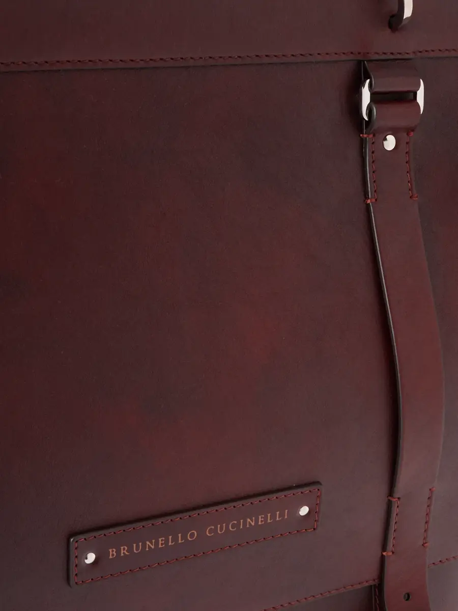 Brunello Cucinelli Leather Briefcase - Men | Thumbnail 4 Brunello Cucinelli Leather Briefcase - Men | Thumbnail 4
