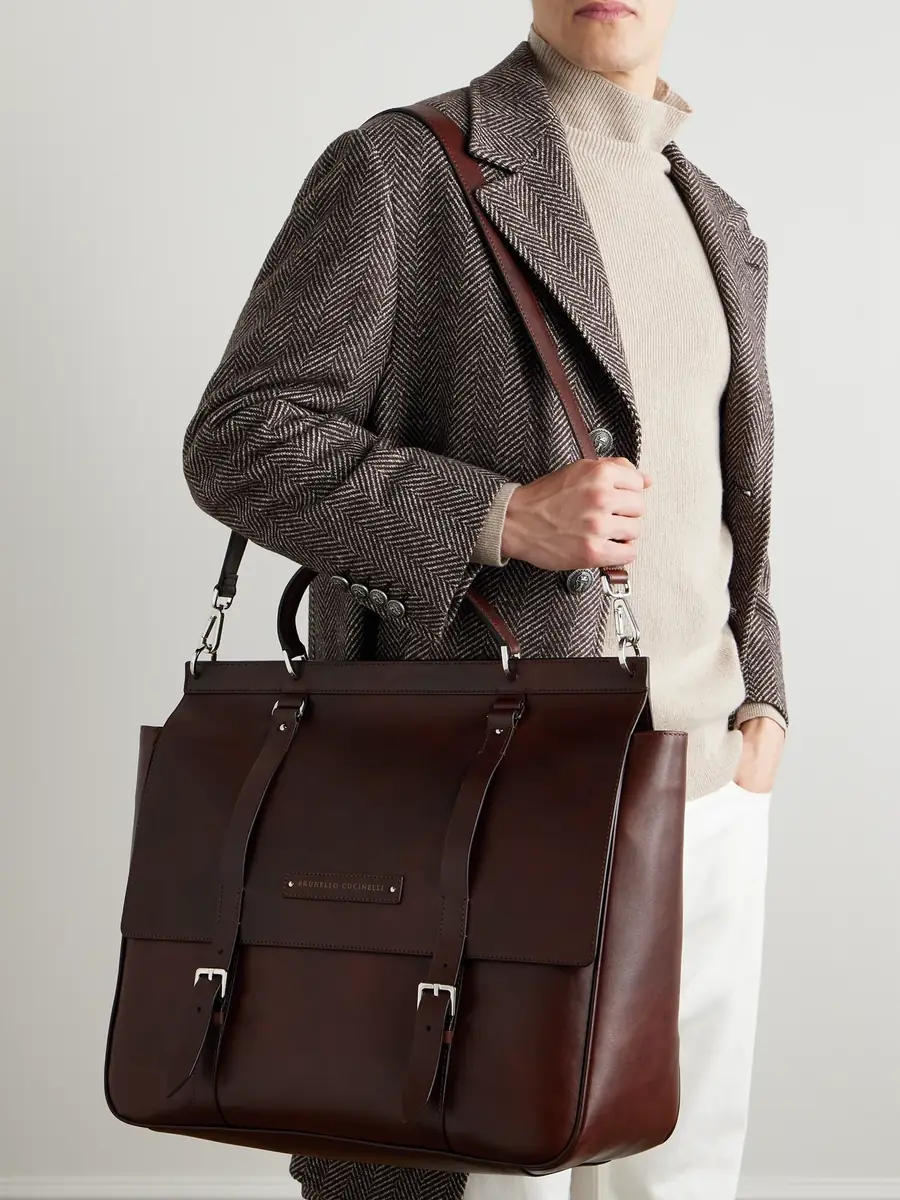 Brunello Cucinelli Leather Briefcase - Men | Thumbnail 6 Brunello Cucinelli Leather Briefcase - Men | Thumbnail 6