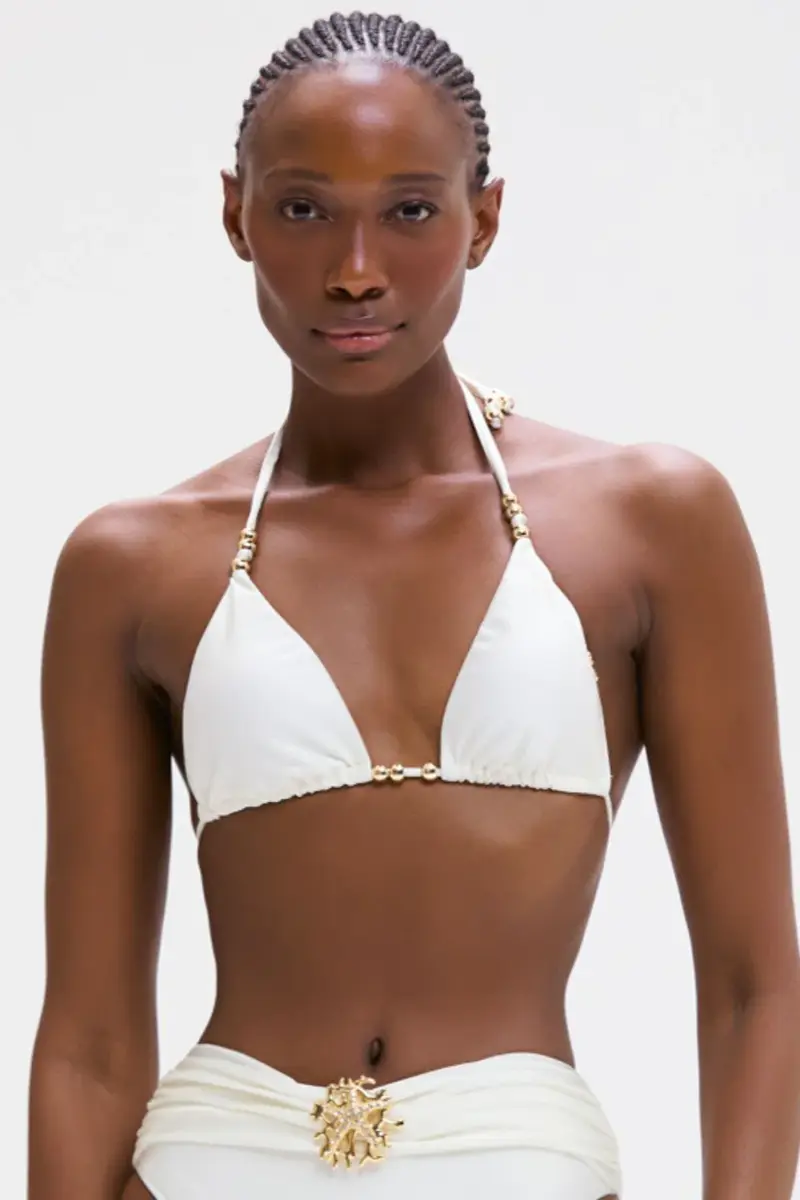 BEADED BIKINI TOP