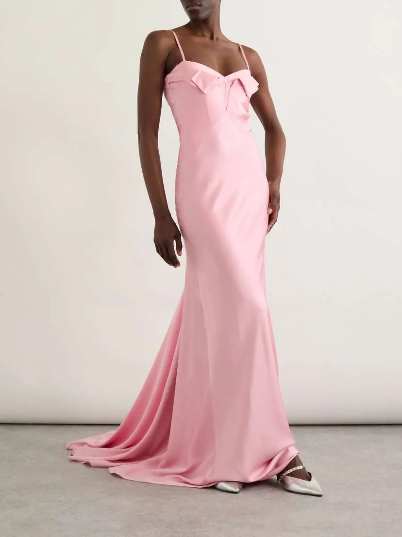Alexander McQueen Silk-satin Gown | Thumbnail 2 Alexander McQueen Silk-satin Gown | Thumbnail 2
