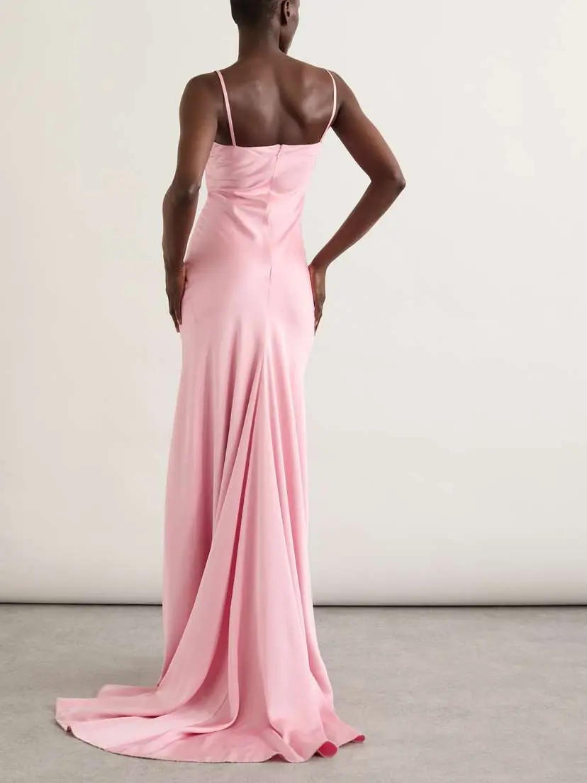 Alexander McQueen Silk-satin Gown | Thumbnail 3 Alexander McQueen Silk-satin Gown | Thumbnail 3
