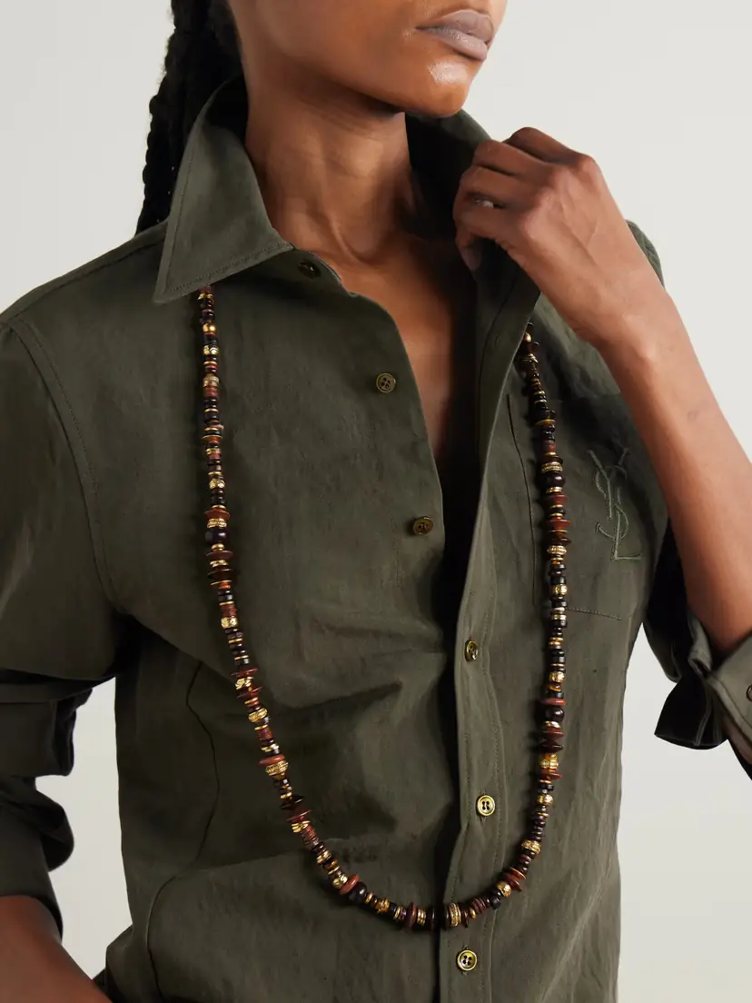 Saint Laurent Loulou Gold-tone Shell Necklace | Thumbnail 2 Saint Laurent Loulou Gold-tone Shell Necklace | Thumbnail 2