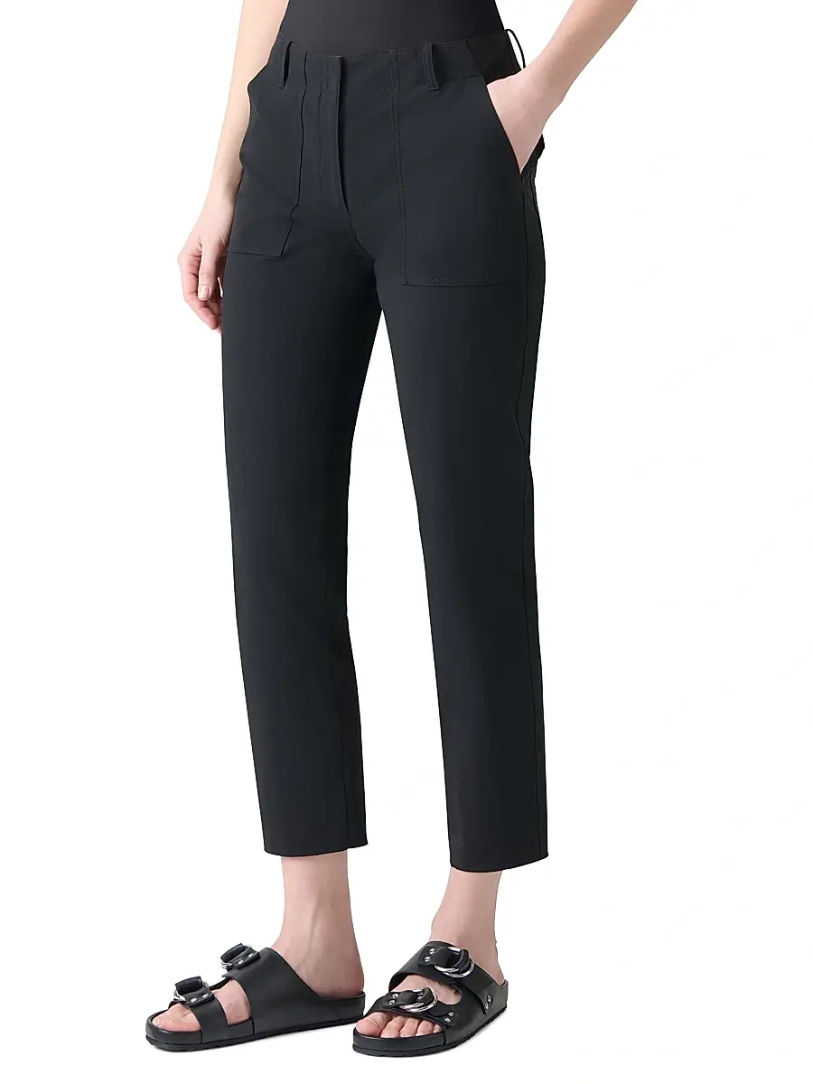 Akris punto Women's Franco Cargo Pants - Black | Thumbnail 3