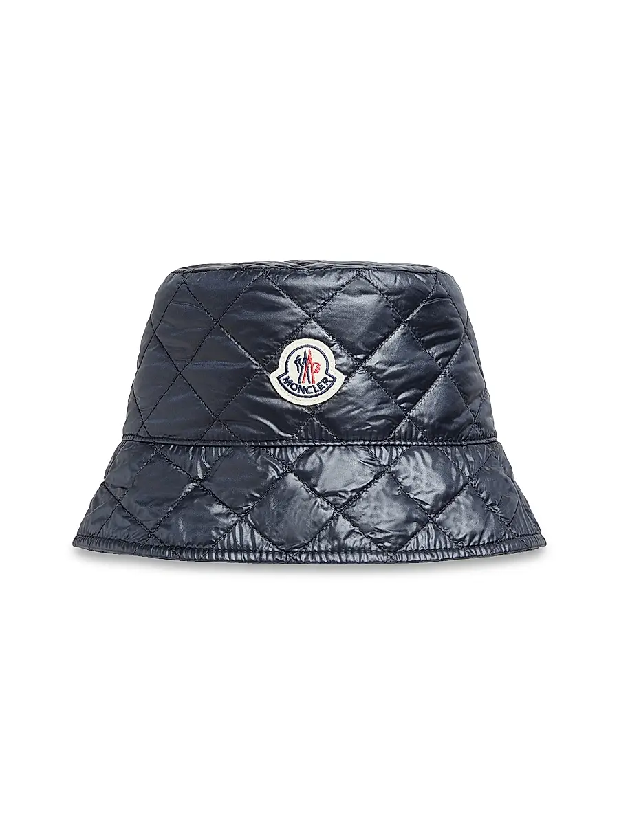 Moncler Women's Down-Filled Hat - Navy Blue | Image 1 Moncler Women's Down-Filled Hat - Navy Blue | Image 1