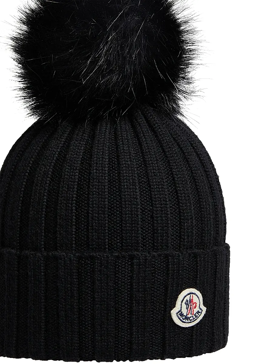 Moncler Women's Beanie in Wool | Thumbnail 3 Moncler Women's Beanie in Wool | Thumbnail 3