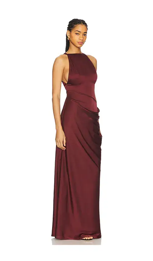 Ceren Ocak Satin Dress | Thumbnail 2