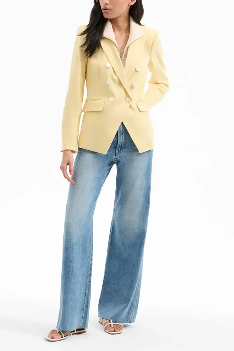 Veronica Beard Miller Dickey Jacket - Chamomile | Thumbnail 4