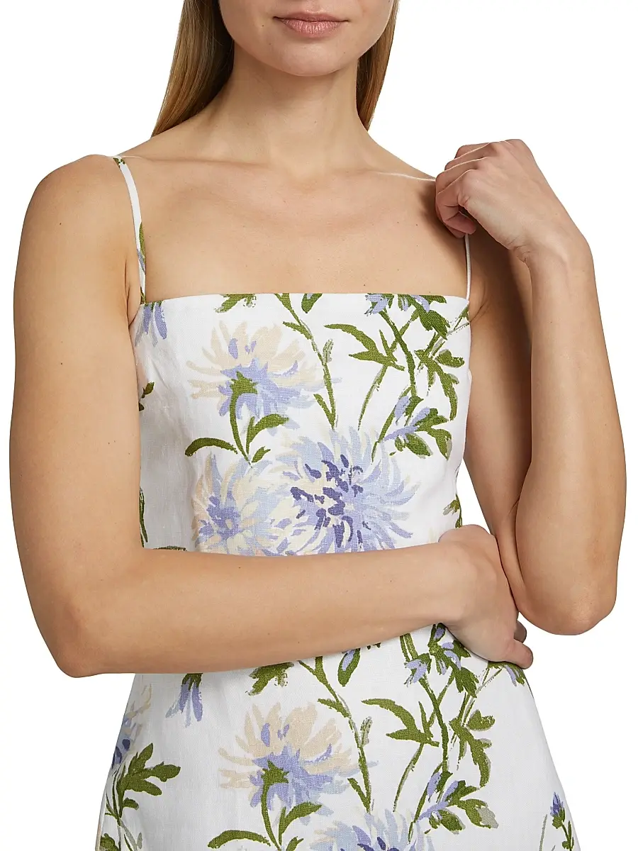 Reformation Women's Frankie Floral Linen Maxi Dress | Thumbnail 6
