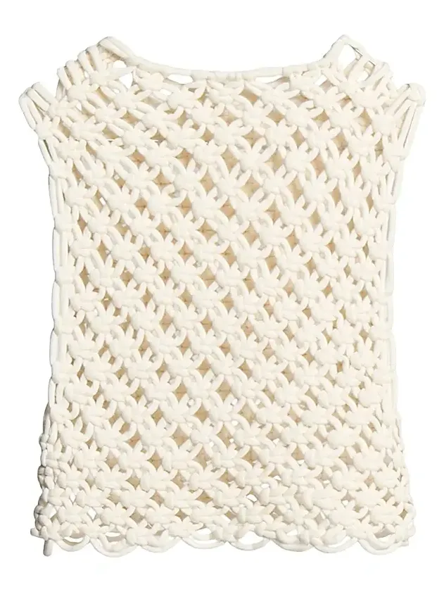 Alaïa Women's Square Woven Top