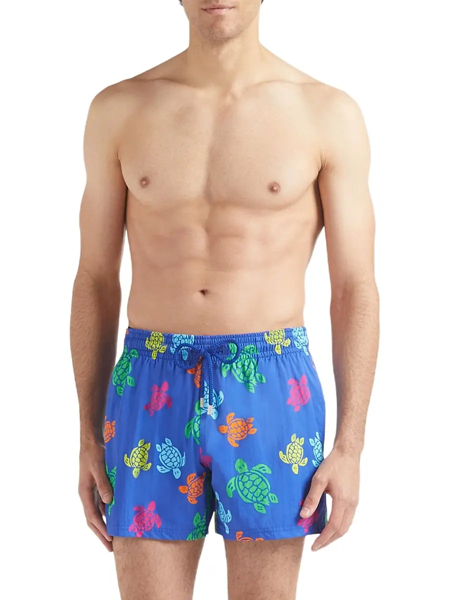 Vilebrequin Men's Moorise Stretch Swim Trunks | Thumbnail 3