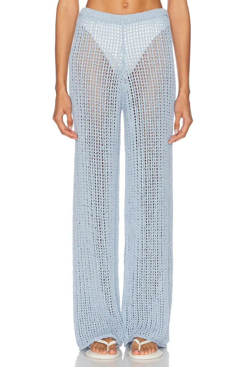 La Porte Mia Windowpane Knit Pant | Image 1 La Porte Mia Windowpane Knit Pant | Image 1