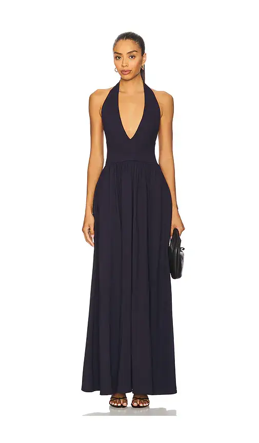 susana monaco Halter Gathered Dress | Image 1 susana monaco Halter Gathered Dress | Image 1