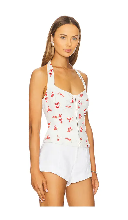 Bardot Rixton Printed Halter Top | Thumbnail 2