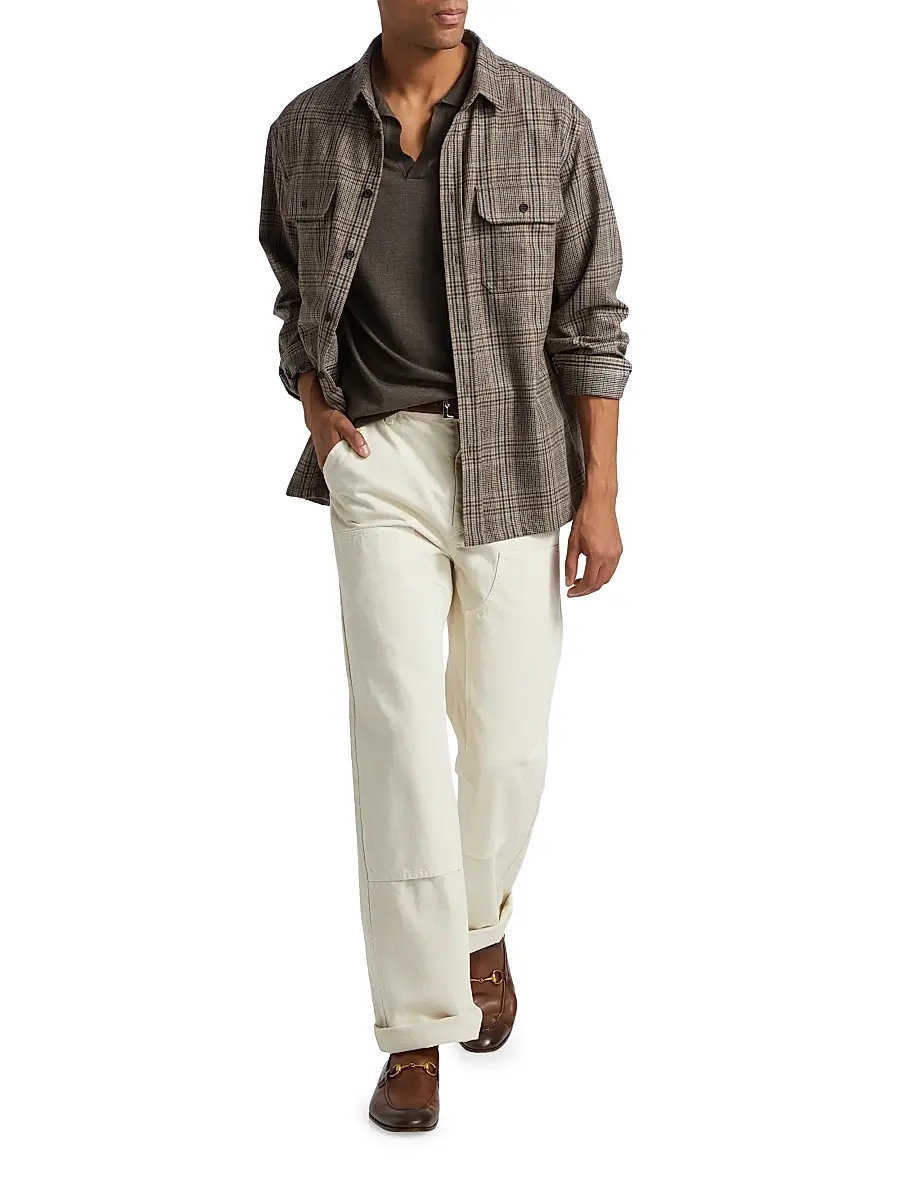 Nili Lotan Men's Miller Cotton Workwear Pants | Thumbnail 2