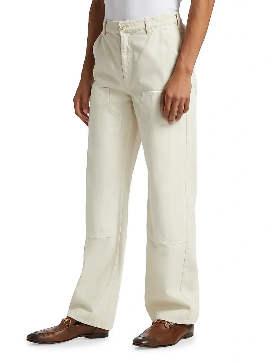 Nili Lotan Men's Miller Cotton Workwear Pants | Thumbnail 4