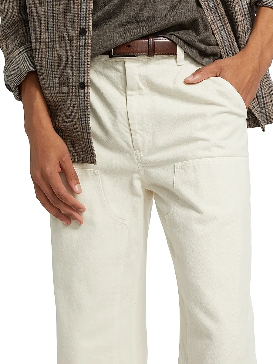 Nili Lotan Men's Miller Cotton Workwear Pants | Thumbnail 6