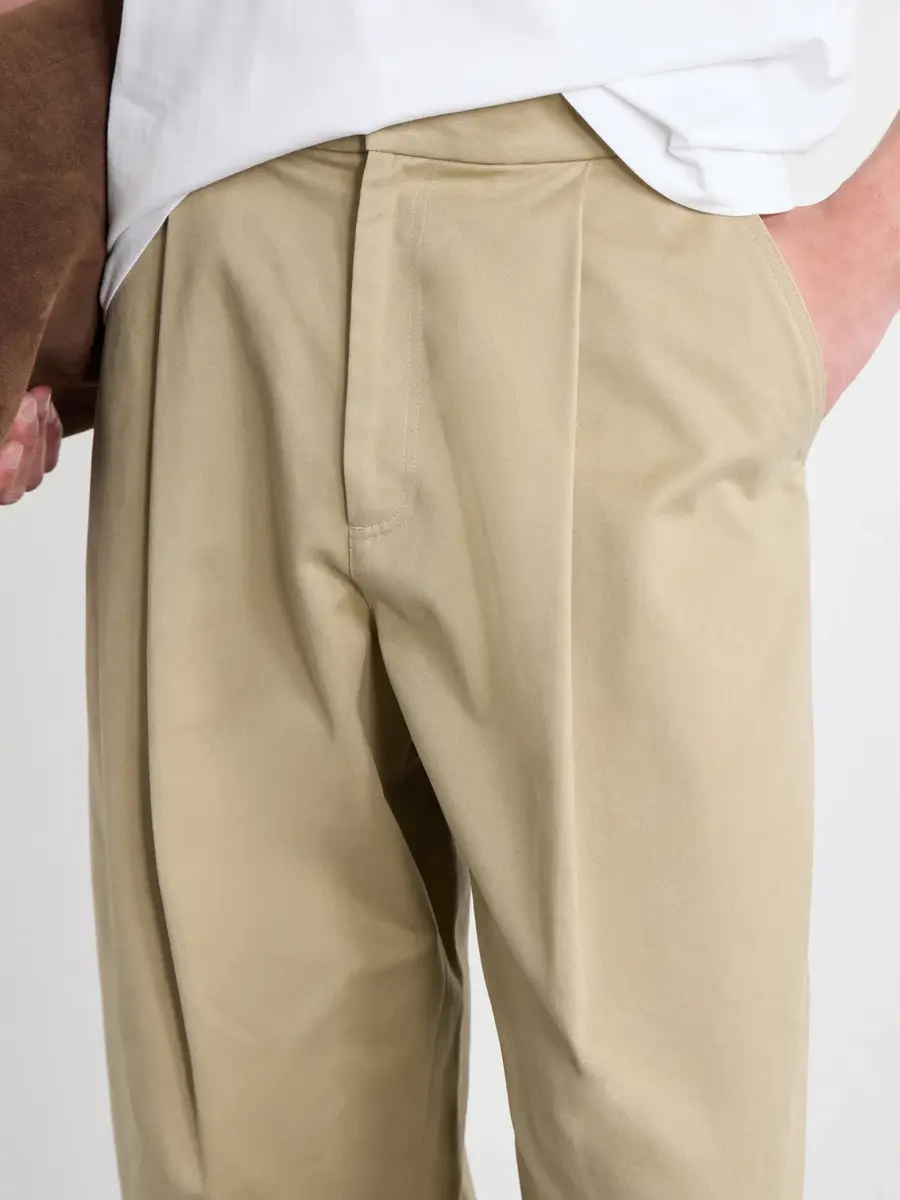 Studio Nicholson Sorte Wide-Leg Pleated Cotton-Twill Trousers - Men | Thumbnail 5 Studio Nicholson Sorte Wide-Leg Pleated Cotton-Twill Trousers - Men | Thumbnail 5