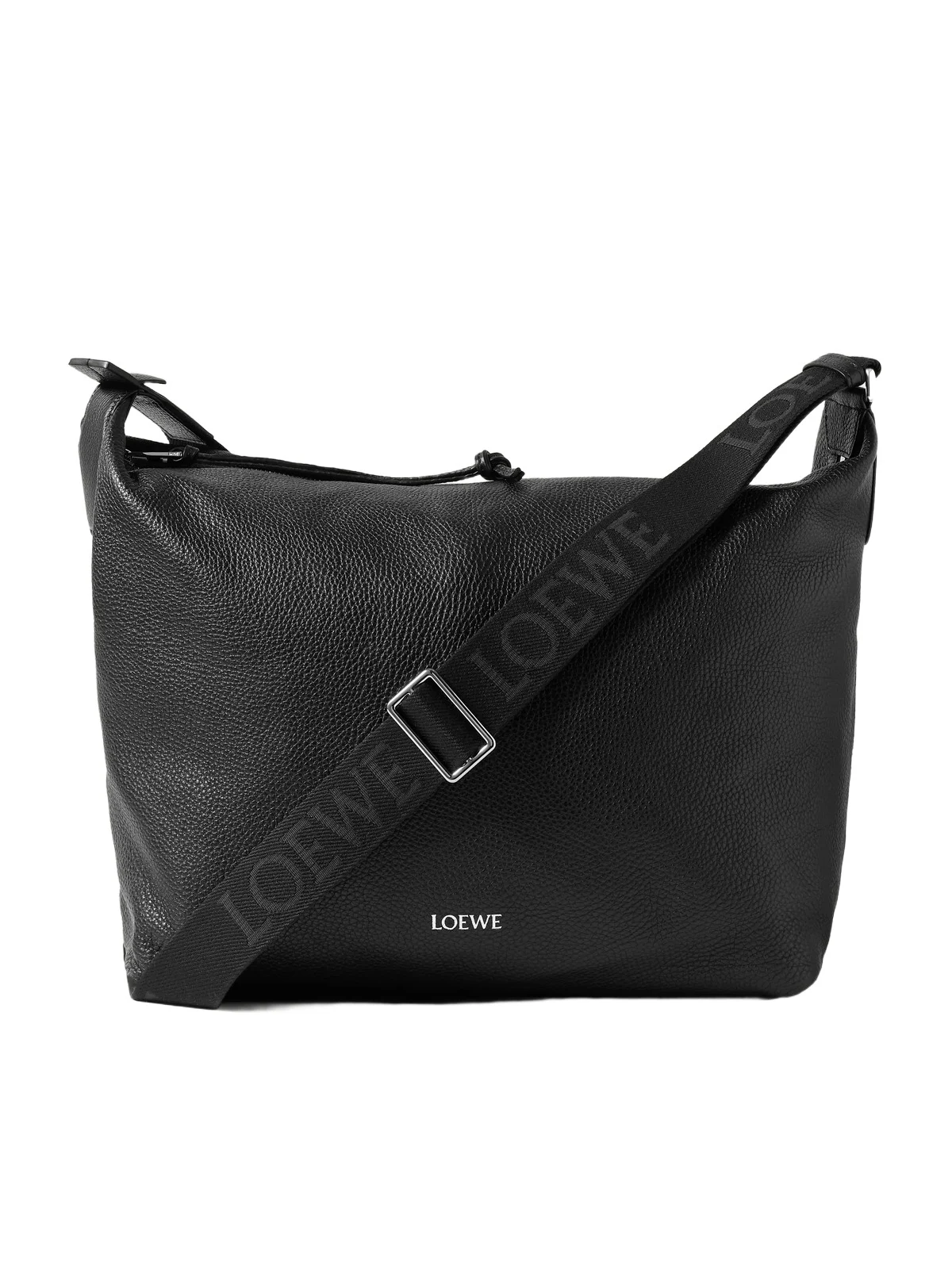 Loewe Cubi Full-Grain Leather Messenger Bag - Men