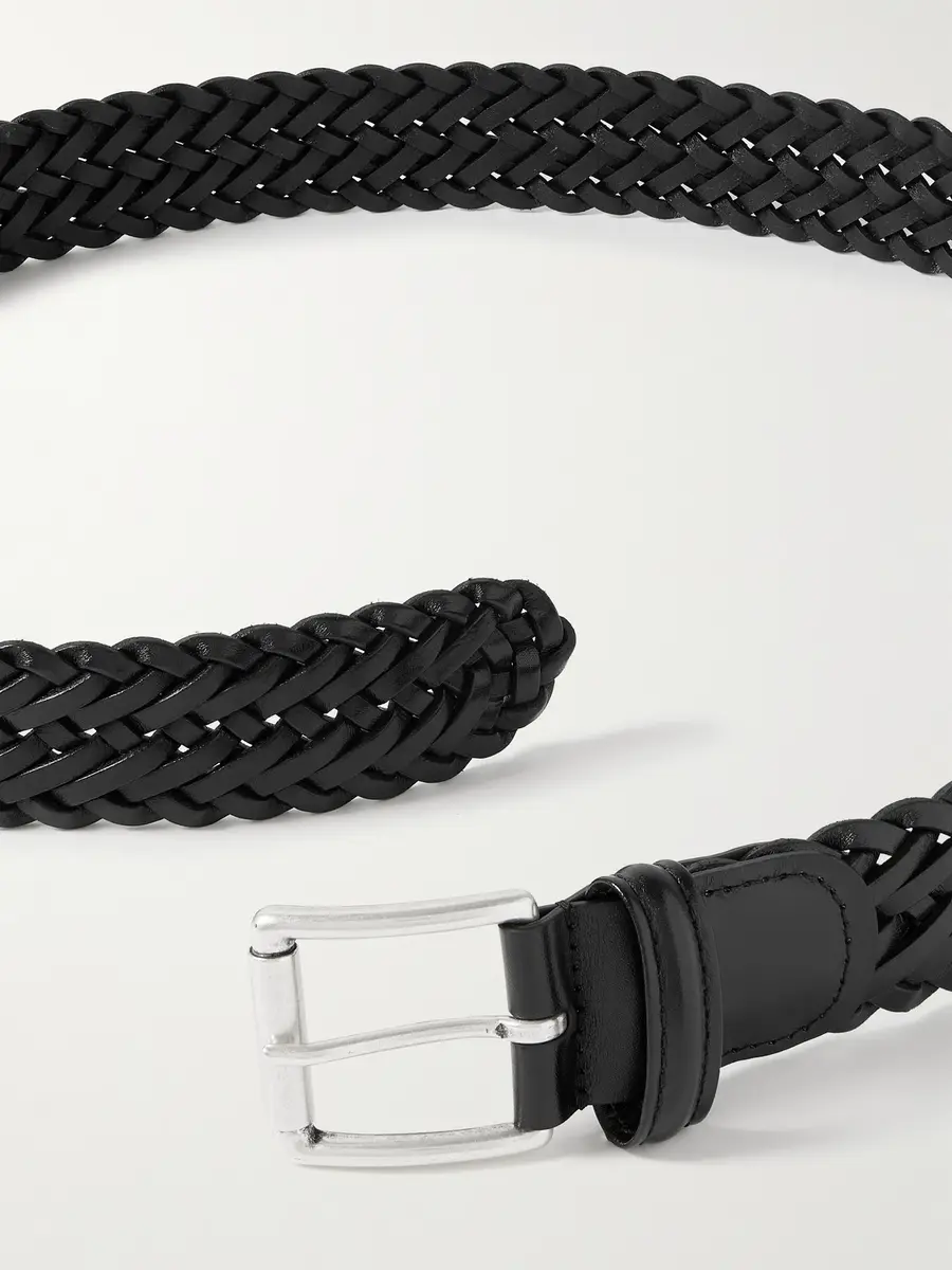 Anderson's 3.5cm Woven Leather Belt - Men | Thumbnail 2 Anderson's 3.5cm Woven Leather Belt - Men | Thumbnail 2