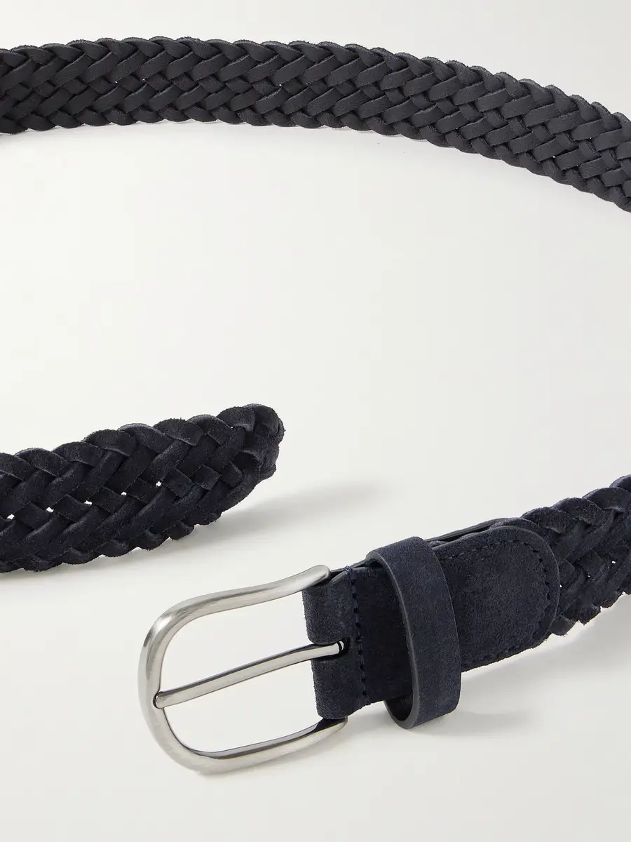 Anderson's 3.5cm Woven Suede Belt - Men | Thumbnail 2 Anderson's 3.5cm Woven Suede Belt - Men | Thumbnail 2
