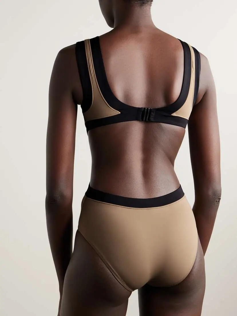 Staud Dolce Open-back Two-tone Swimsuit | Thumbnail 3