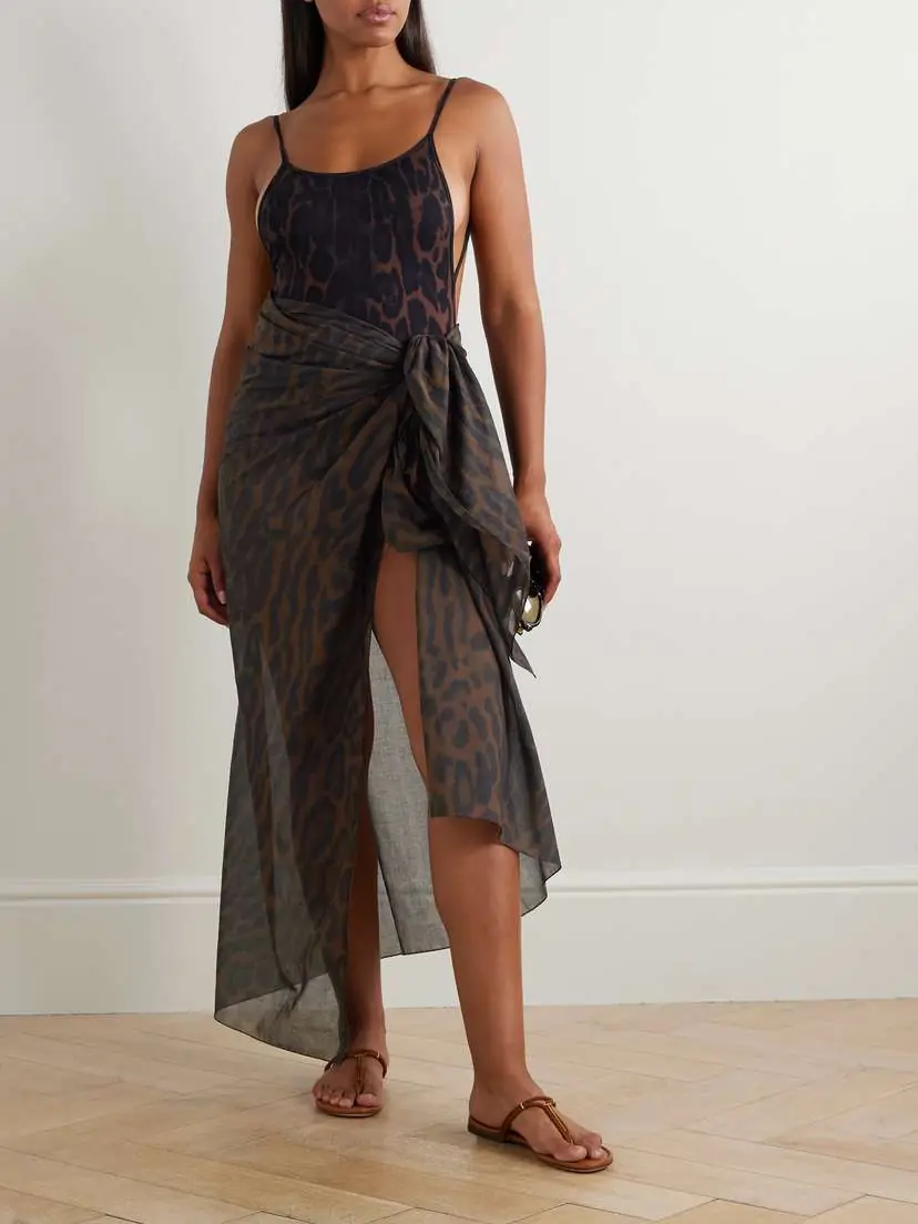 Tom Ford Leopard-print Cotton Pareo | Thumbnail 2