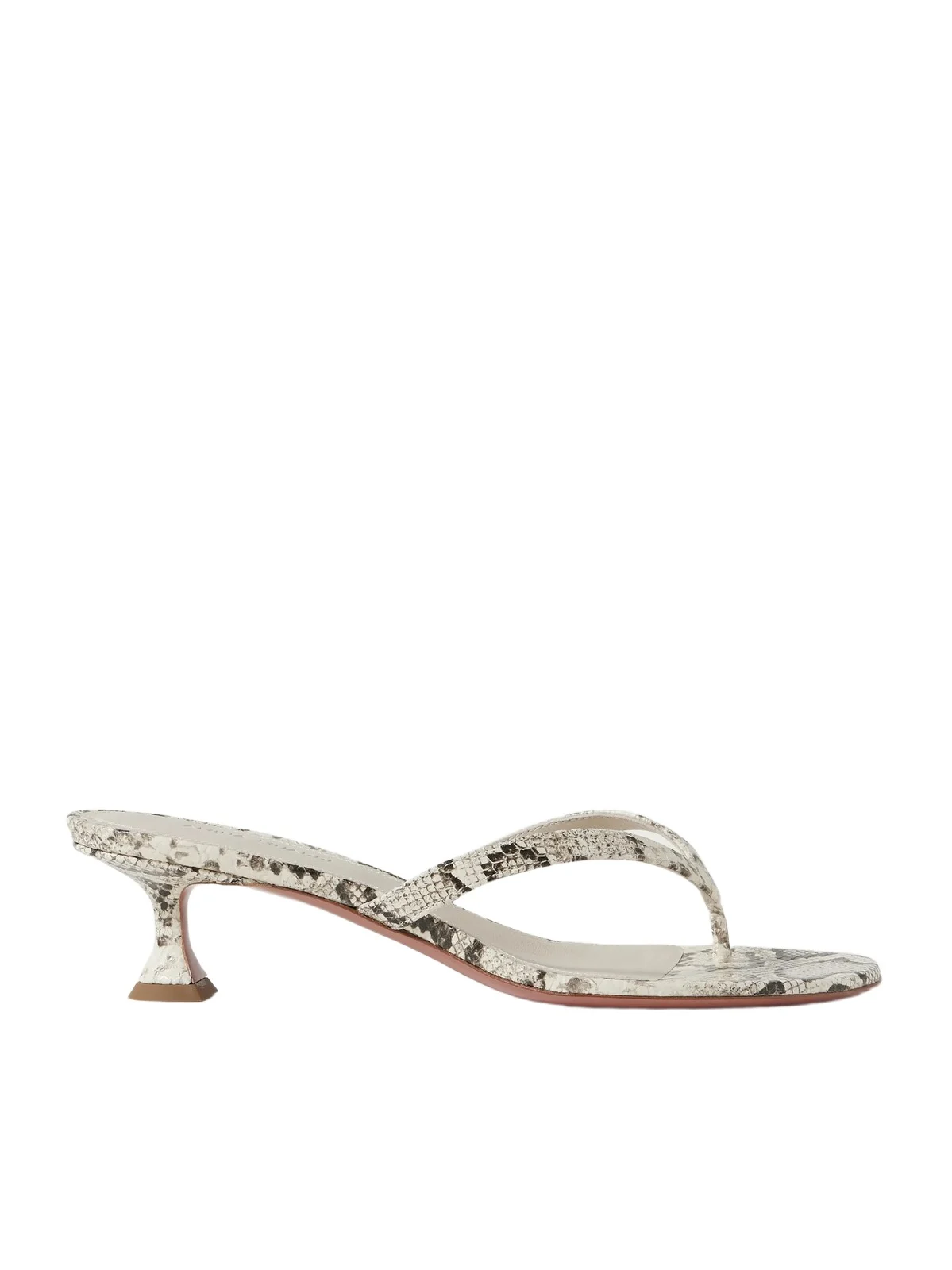 Juliette 45 Snake-effect Leather Sandals