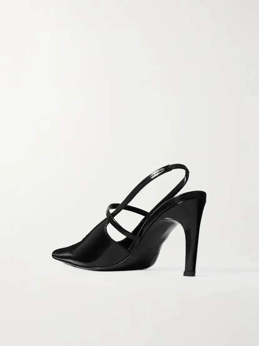 TOTEME Glossed-leather Slingback Pumps | Thumbnail 3 TOTEME Glossed-leather Slingback Pumps | Thumbnail 3