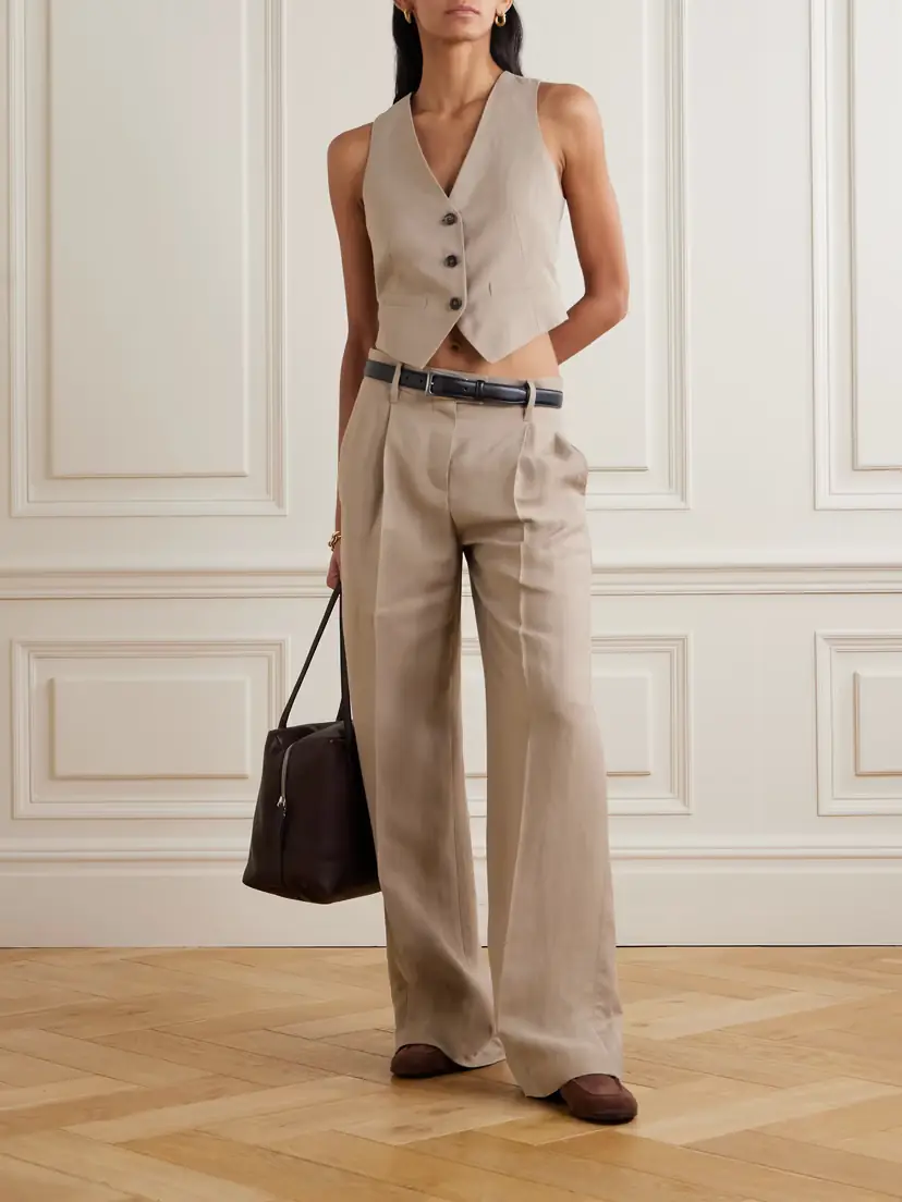 Brunello Cucinelli Bead-embellished Twill Vest | Thumbnail 2 Brunello Cucinelli Bead-embellished Twill Vest | Thumbnail 2