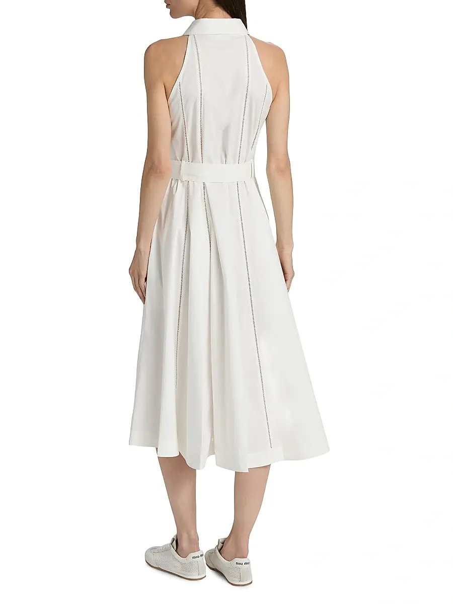 Proenza Schouler Women's Dorothy Cotton Poplin Midi-Shirtdress | Thumbnail 5