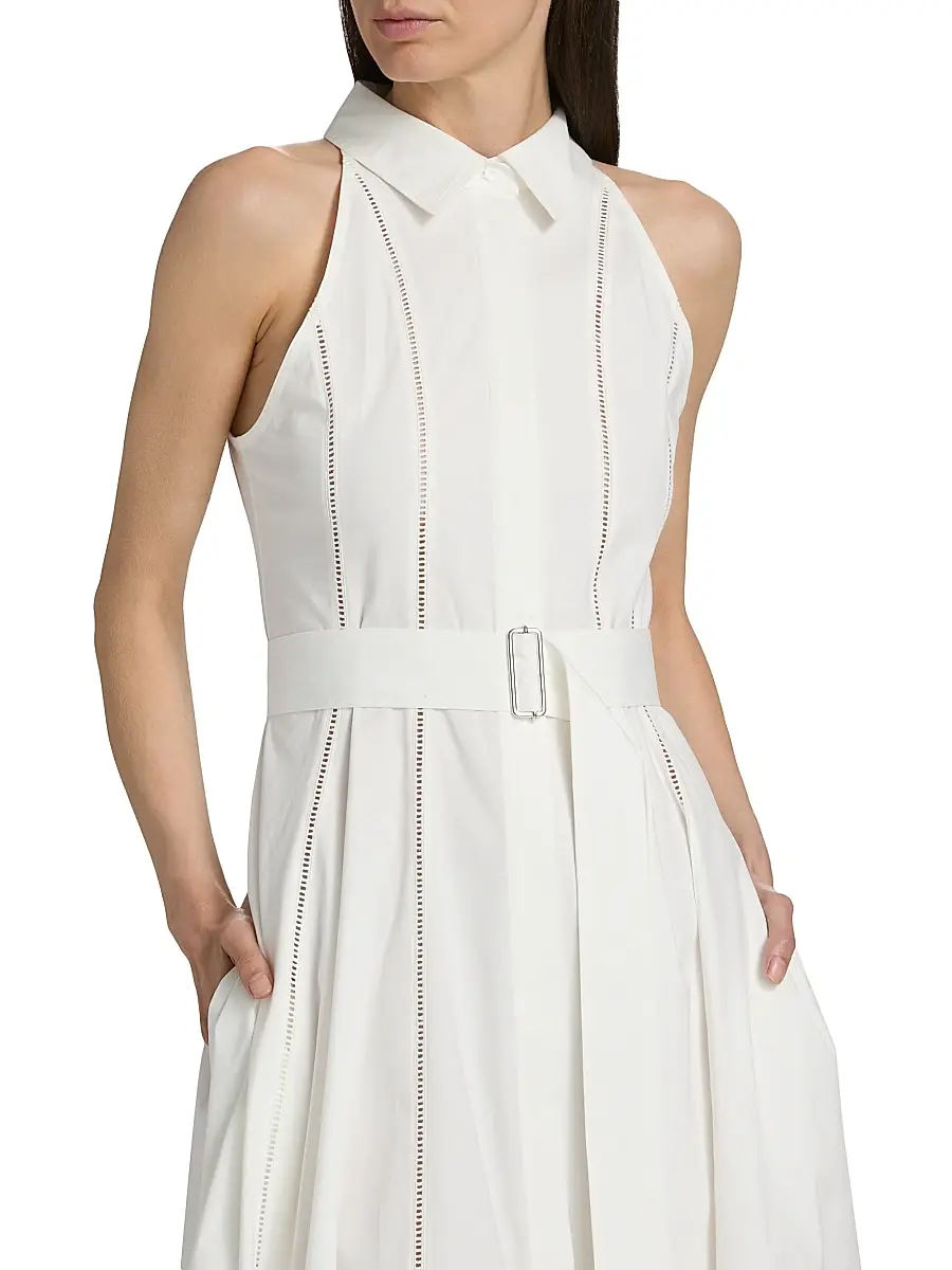 Proenza Schouler Women's Dorothy Cotton Poplin Midi-Shirtdress | Thumbnail 6