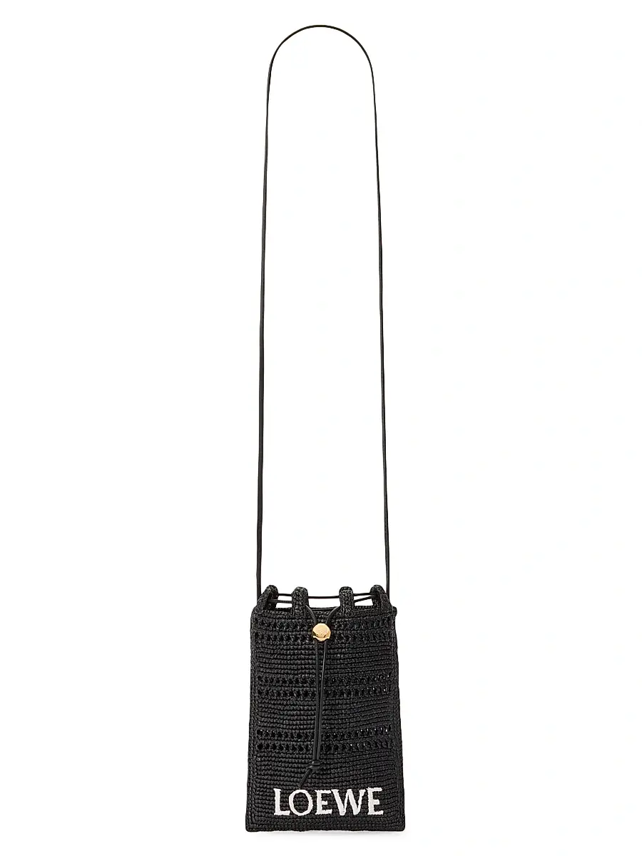 LOEWE Men's x Paula's Ibiza Drawstring Pocket Bucket Bag - Black | Thumbnail 4 LOEWE Men's x Paula's Ibiza Drawstring Pocket Bucket Bag - Black | Thumbnail 4