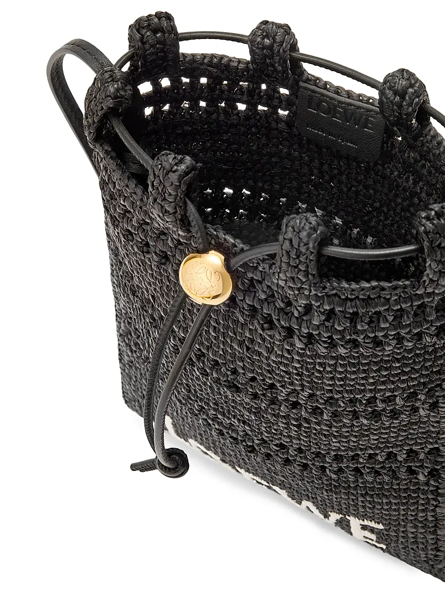 LOEWE Men's x Paula's Ibiza Drawstring Pocket Bucket Bag - Black | Thumbnail 5 LOEWE Men's x Paula's Ibiza Drawstring Pocket Bucket Bag - Black | Thumbnail 5