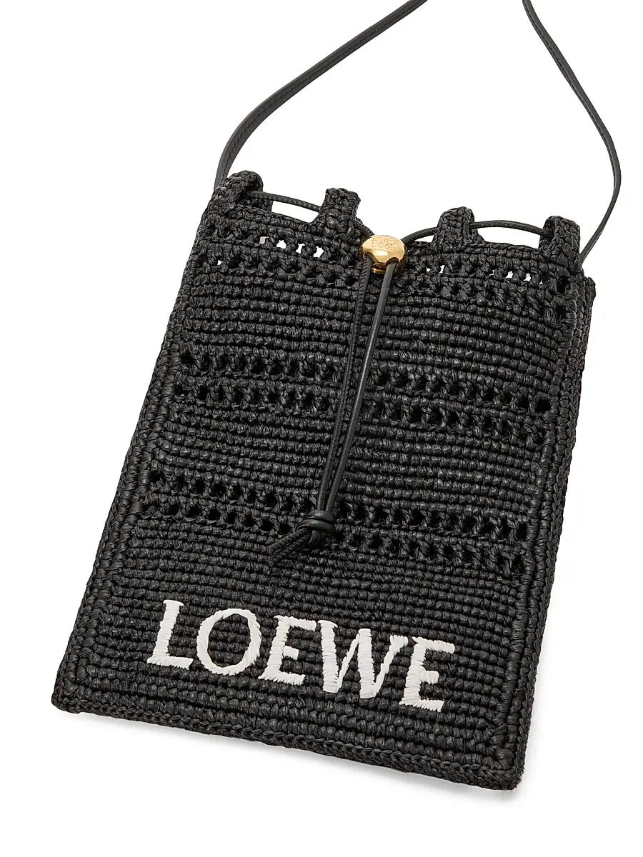 LOEWE Men's x Paula's Ibiza Drawstring Pocket Bucket Bag - Black | Thumbnail 6 LOEWE Men's x Paula's Ibiza Drawstring Pocket Bucket Bag - Black | Thumbnail 6