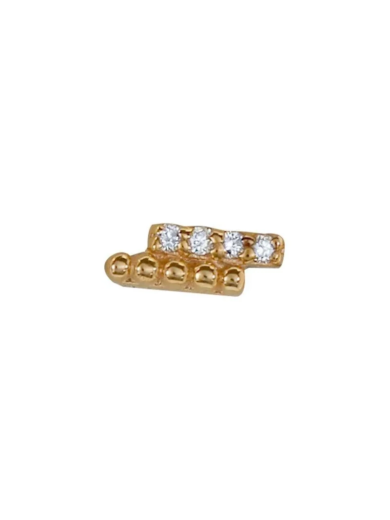 Diamond Bar Dew Drop Ear End Diamond Bar Dew Drop Ear End