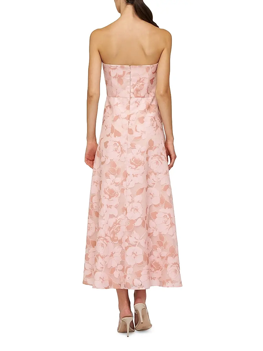 Kay Unger Women's Emmeline Burnout Toile Cocktail Dress | Thumbnail 3 Kay Unger Women's Emmeline Burnout Toile Cocktail Dress | Thumbnail 3