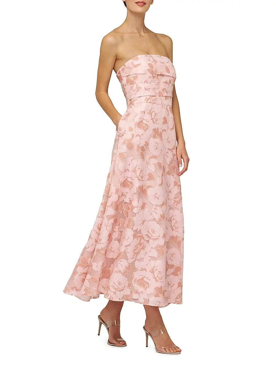 Kay Unger Women's Emmeline Burnout Toile Cocktail Dress | Thumbnail 4 Kay Unger Women's Emmeline Burnout Toile Cocktail Dress | Thumbnail 4