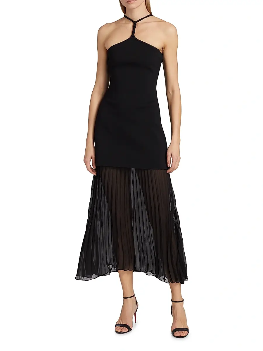 Et Ochs Women's Veta Halterneck Midi-Dress | Thumbnail 3 Et Ochs Women's Veta Halterneck Midi-Dress | Thumbnail 3